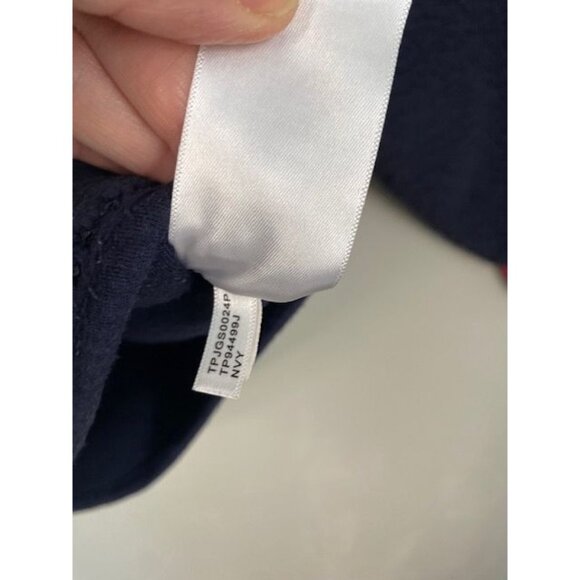 Tommy Hilfiger Hooded Sherpa Colorblock Chevron Full Zip Jacket L Blue Red Retro - Picture 12 of 12